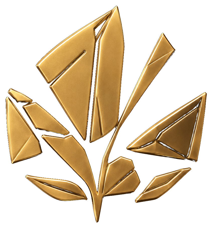 ANVAYA Leatherworks faceted leaf mark